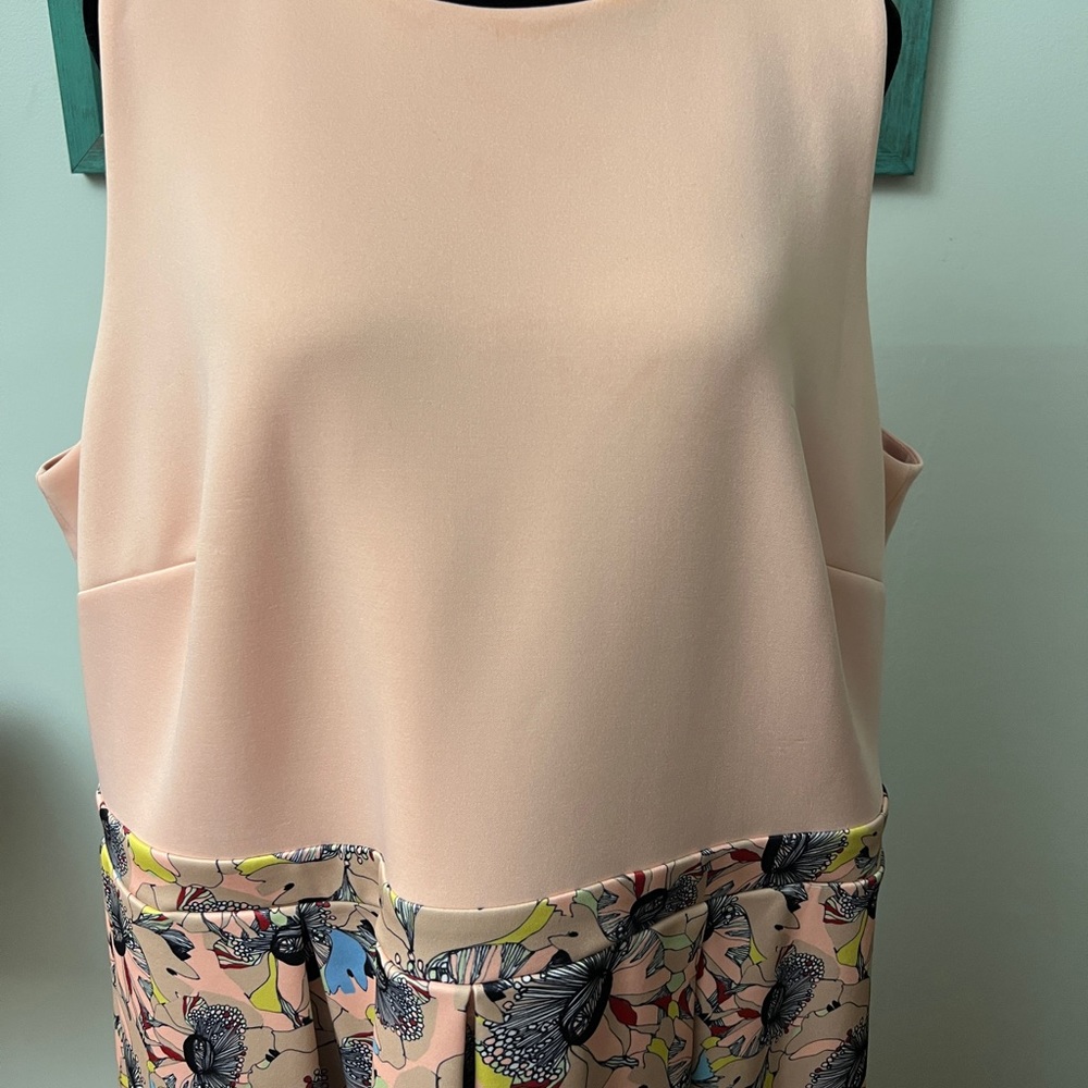 Eloquii Pink and Floral Dress - Picture 3 of 16